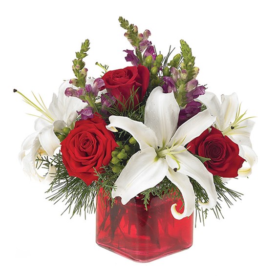 Holiday Greetings flower bouquet (BF67-11KM)
